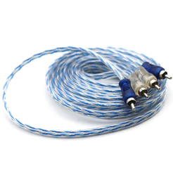 Cabo RCA 5 Metros Dupla Blindagem Injetado 4mm