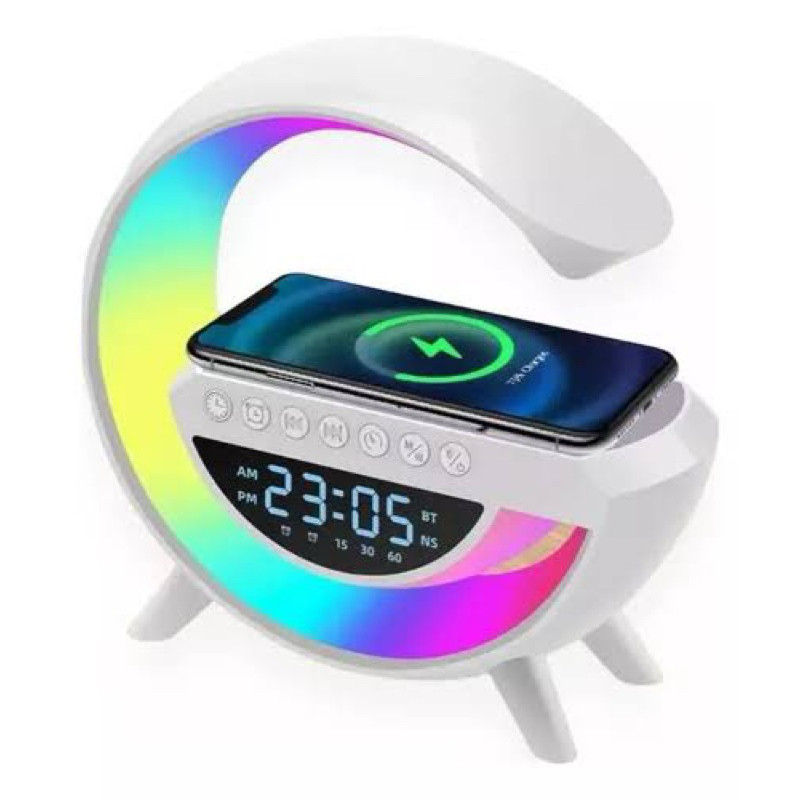 G Speaker Smart Station Luminária Caixa De Som E Carregador Cor Branco