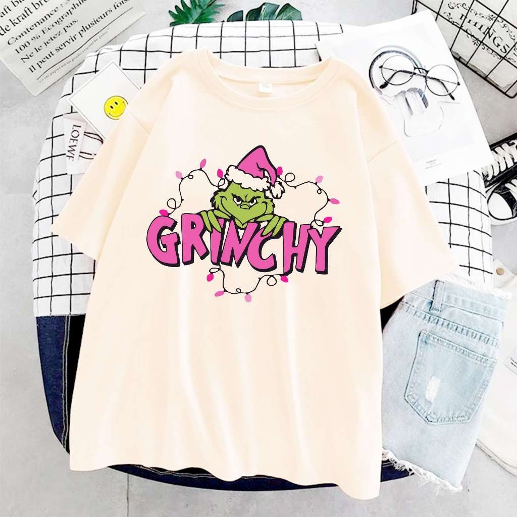 Camiseta Invicto Natal Merry Christmas Gri Nch Unissex 100% Algodão Prime