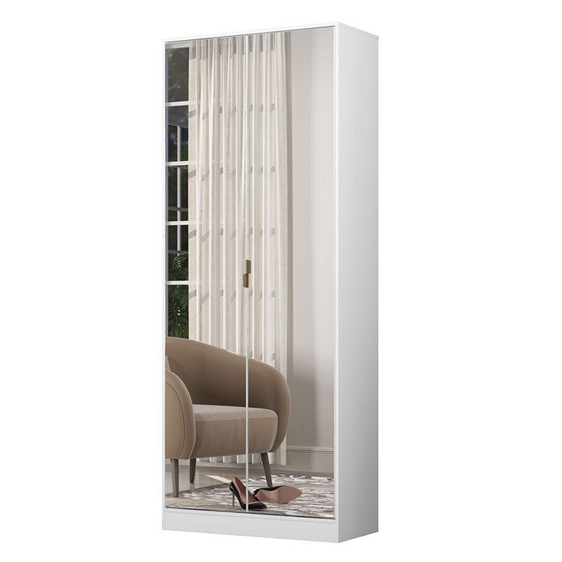 Sapateira Multiuso Grife Branco com Espelho - Demóbile em Oferta na Shopee
