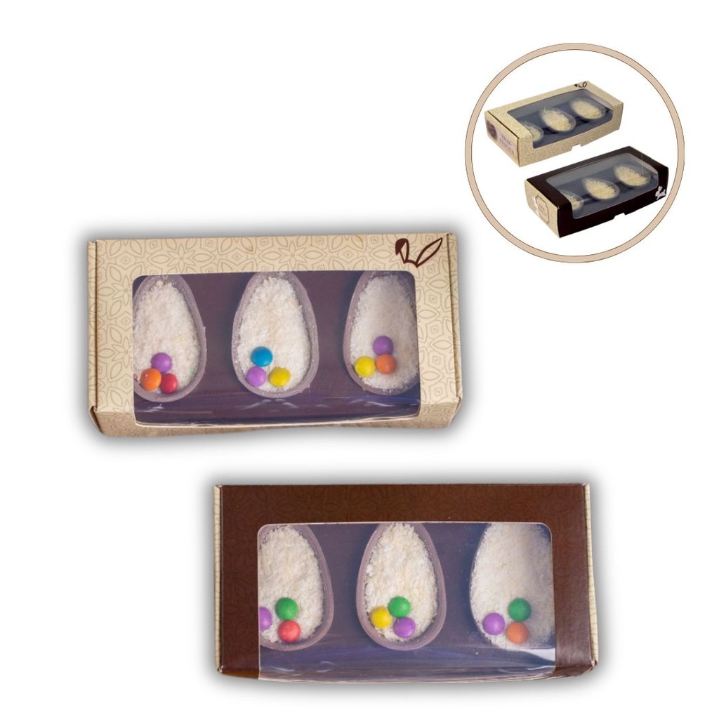 10 CAIXA P/OVO (3X50G) IDEIA PASCOA OUTLET em Oferta na Shopee