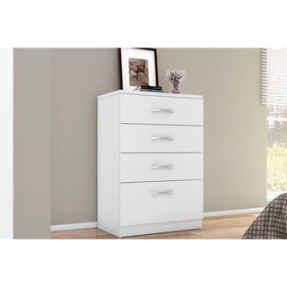 Cômoda Solteiro Astral c/ 4 Gavetas Branco - Demóbile em Oferta na Shopee