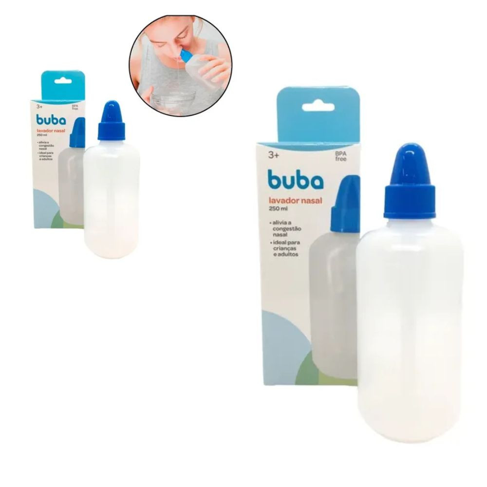 Lavador Nasal Infantil Garrafa Lavagem Criança Adulto 250ml