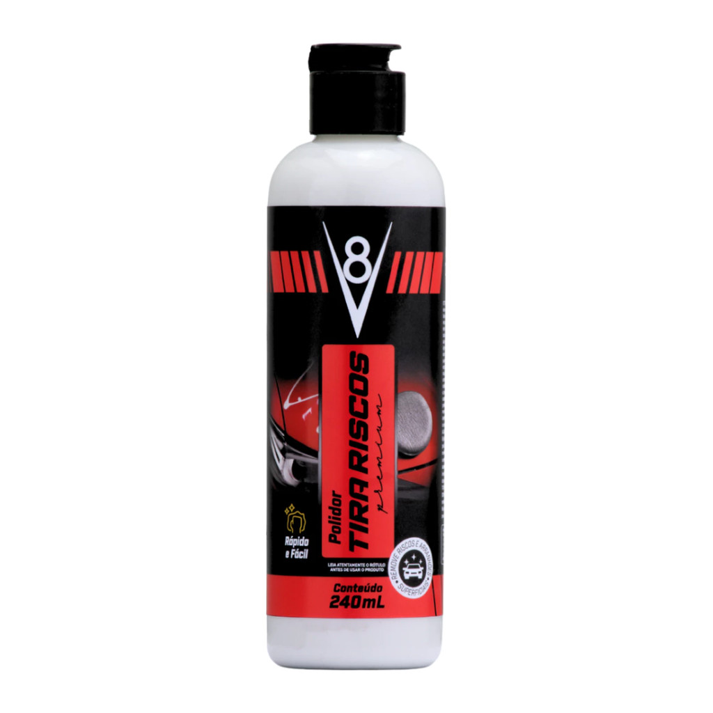 Removedor de Riscos e Arranhões V8 240 ml – Polidor de Alta Performance para Pintura Automotiva em Oferta na Shopee