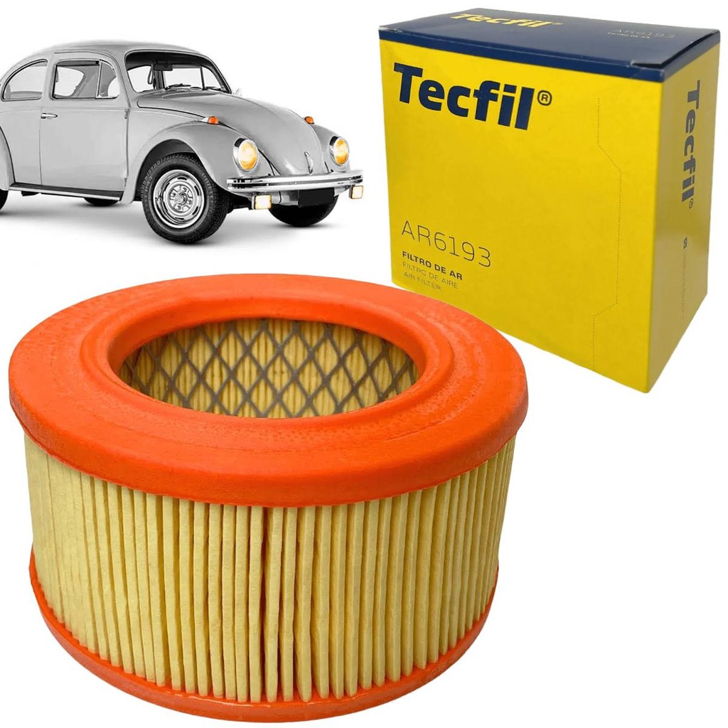 Filtro Ar Volkswagen Fusca 1300 1500 68 A 83 Tecfil em Oferta na Shopee