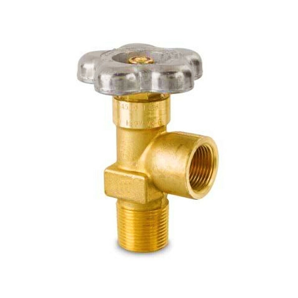 Válvula de Topo para Cilindro de Argônio Mistura Hélio Nitrogênio Rosca 3/4" 14 NGT CGA580 - Drava