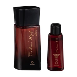 Kit Feelin Sexy For Her Hinode Deo Colônia 100ml + Gel Para Massagem Feelin Hot Morango 60ml