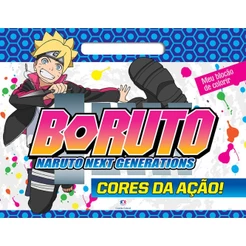 Livro Blocão de colorir Boruto - Cores da ação