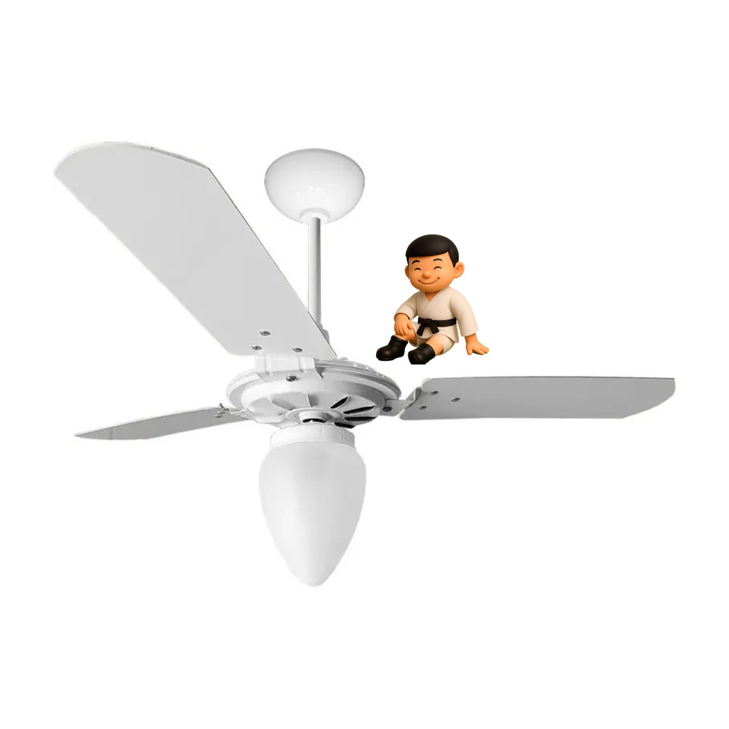 VENTEX VENTILADOR TETO RICO 127V BRANCO PA BR TULIPA PERA (202)