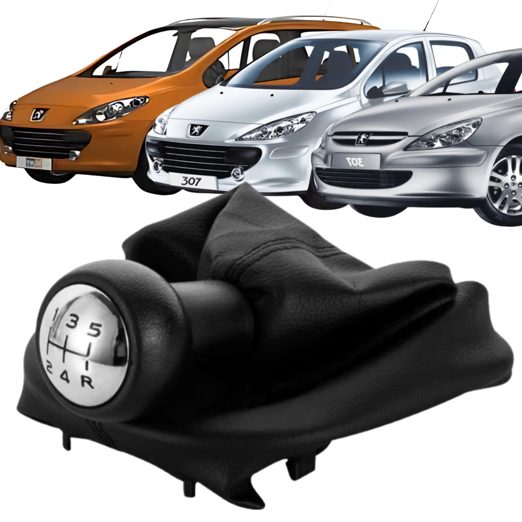 Kit Manopla Coifa Peugeot 307 2002 2003 2004 2005 2006 2007