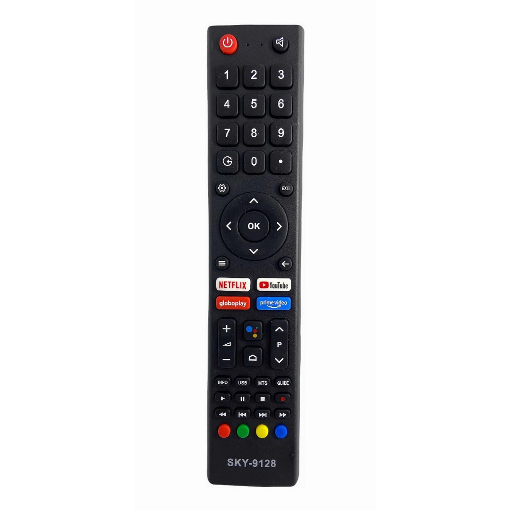 Controle Remoto para TV LED Smart Netflix / Youtube / Globo Play / Prime Vídeo - Substituto Compatível