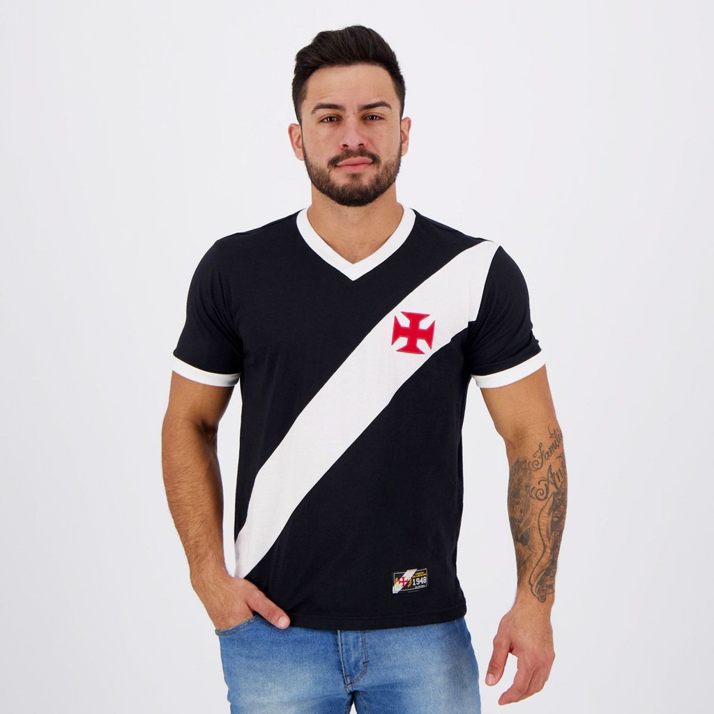 Camisa Vasco Da Gama Retrô 1948 em Oferta na Shopee