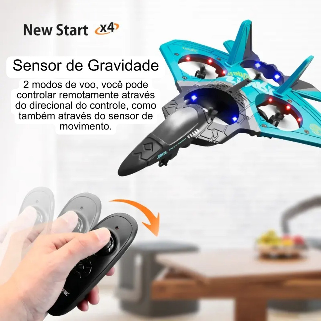 Avião de controle remoto Drone  Para Criança Aero