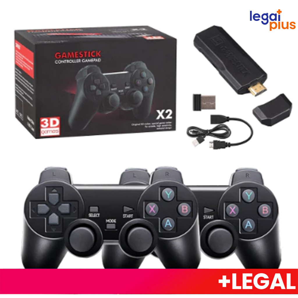 Joystick de Videogame 2 - Console 4K GD10 64GB37000 jogos + 2 controles Jogos retrô para PSP PS1 e GBA