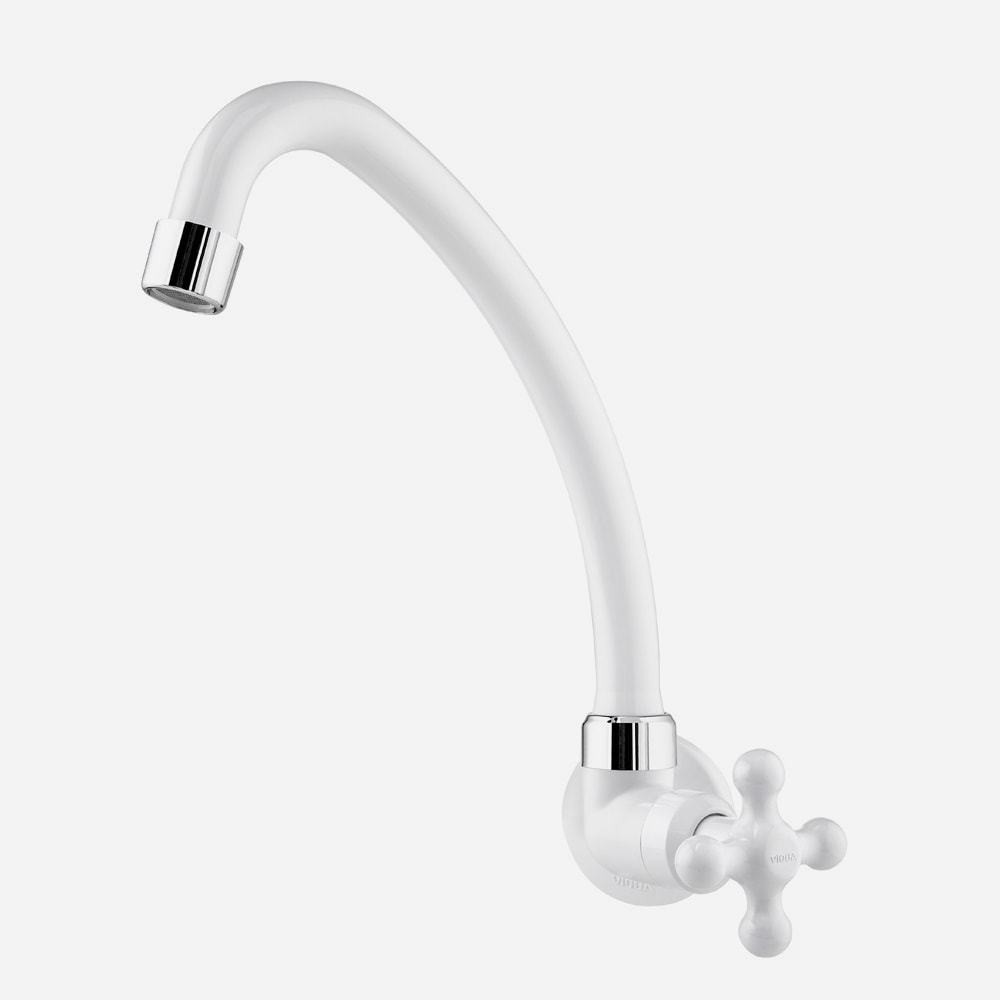 Torneira de Cozinha Parede Maruja Branco Viqua em Oferta na Shopee
