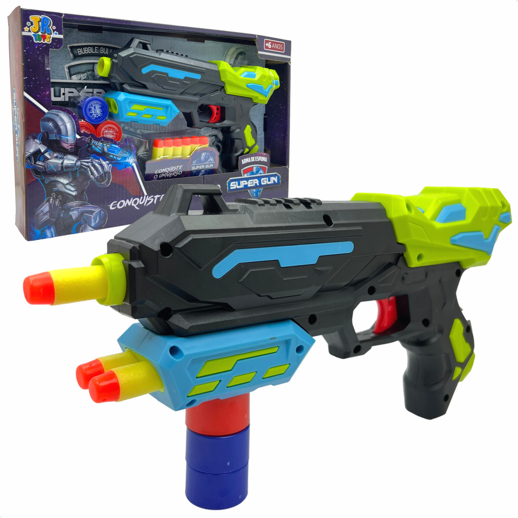 Pistola Lançadora De Dardos Nerfs Arma De Plástico Lança Projéteis Brinquedo Com Acessórios