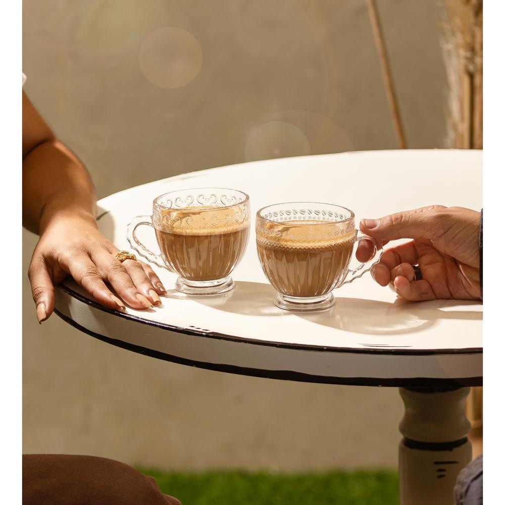 6 Xícaras Wolff Linea de Vidro 200ml em Oferta na Shopee