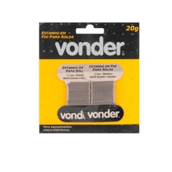 Estanho Cartelado 20gr 1,2mm 60 X 40 - Vonder - 74 38 604 020