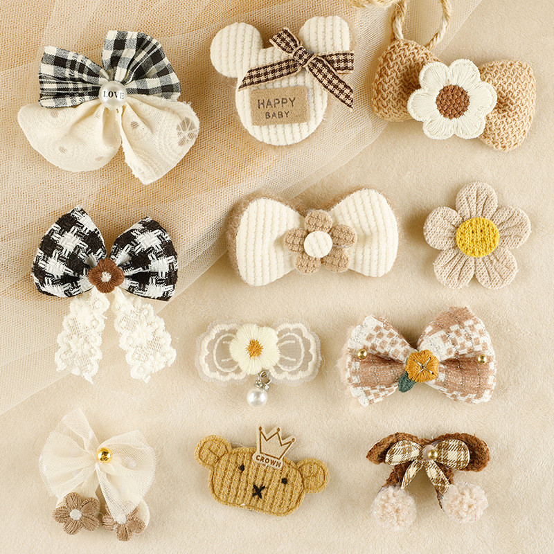 Acessórios para o cabelo acessórios meias sapatos chapéu acessórios de decoração arco grampo de cabelo acessórios broche