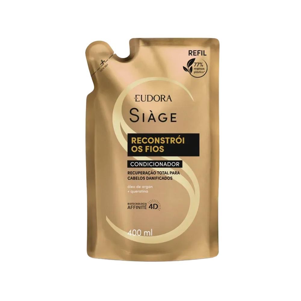 Eudora Siàge Reconstroi Os Fios Condicionador Refil 400ml - Beauty