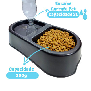 Bebedouro e Comedouro Dois em Um Para Cães e Gatos em Oferta na Shopee