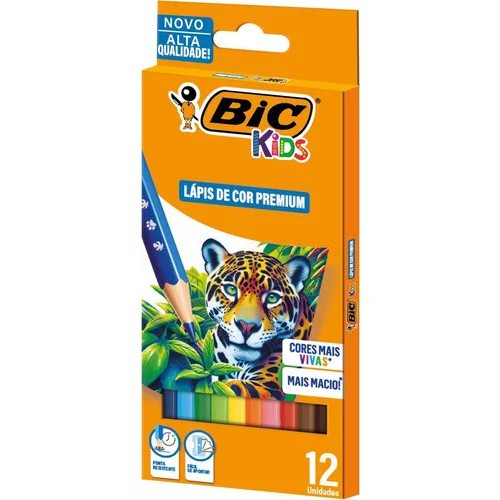 Lapis 12 Cores Bic Premium - Bic