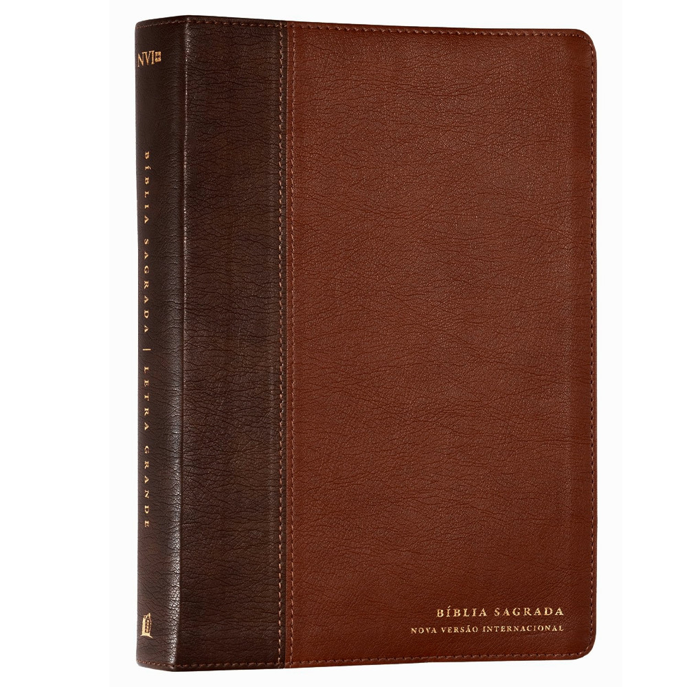 Bíblia Sagrada | NVI | Leitura Perfeita |  Espaço Para Anotação | 2 Tons de Marrom em Oferta na Shopee