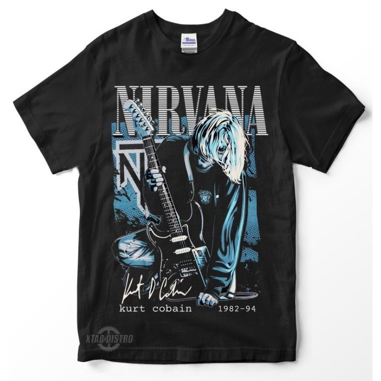 Camisa Nirvana kurt cobain Camiseta 1982-94 Premium tshirt grunge rock Algodão