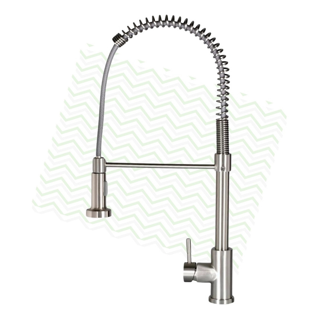 TORNEIRA DE COZINHA EXTENSÍVEL GOURMET AÇO INOX LIGA METÁLICA ESCOVADA BOCAL MÓVEL