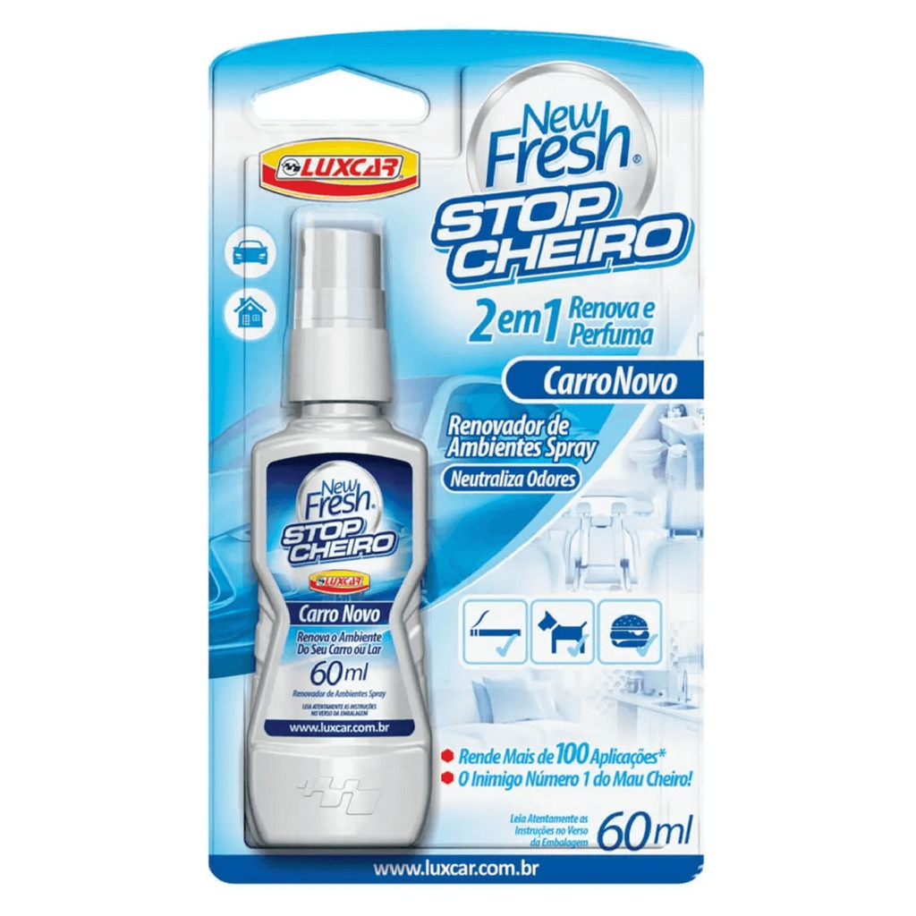 Odorizante Spray Stop Cheiro New Fresh - Carro Novo Luxcar em Oferta na Shopee