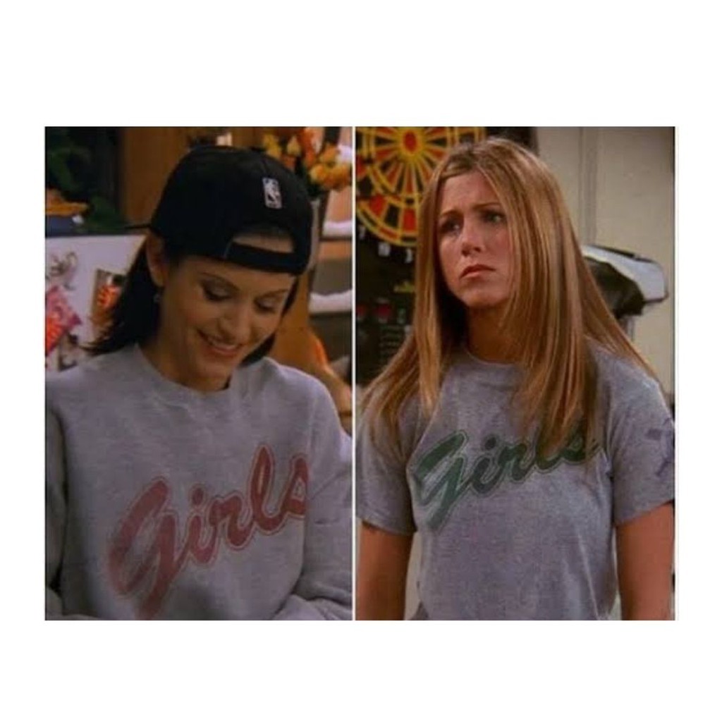 Camiseta T-shirt Rachel/Monica Série Friends - GIRLS - Tecido Algodão ou Poliéster