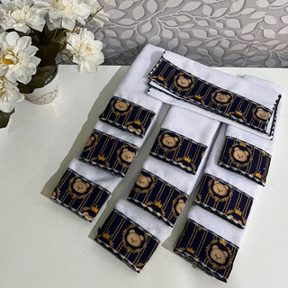 10 Toalhinhas De Enxoval Maternidade Para Bebe Ombro e Boca Kit Com Estampas Menino Menina