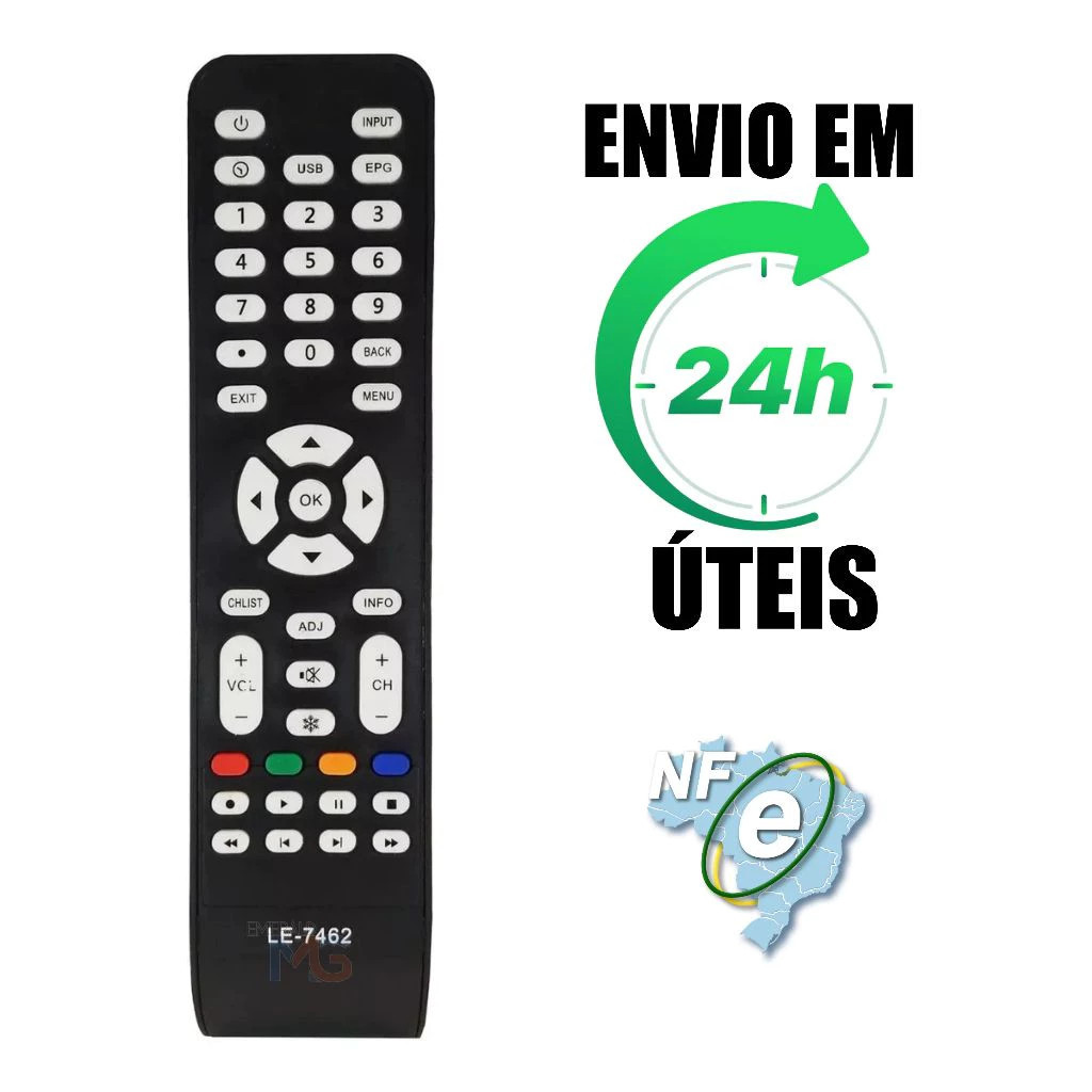 Controle Remoto Para Tv Aoc Lcd E Led Le40d1452 Le43d1452