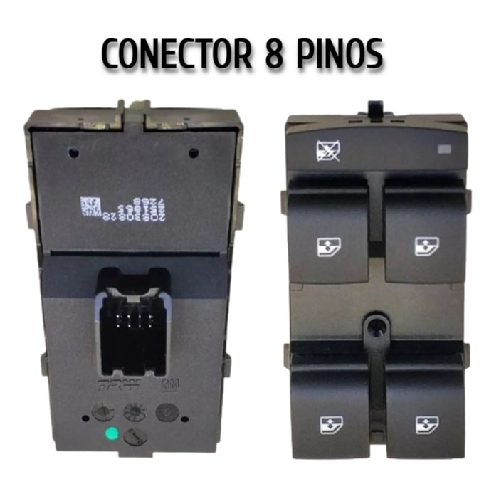 Detalhes do BOTÃO INTERRUPTOR VIDRO ELÉTRICO ONIX PRISMA SPIN 20830828