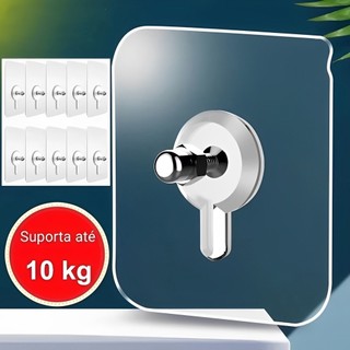 Kit 5/10 PÇS Gancho de Parede Adesivo Multiuso Para Pendurar Quadros Utensílios De Cozinh…