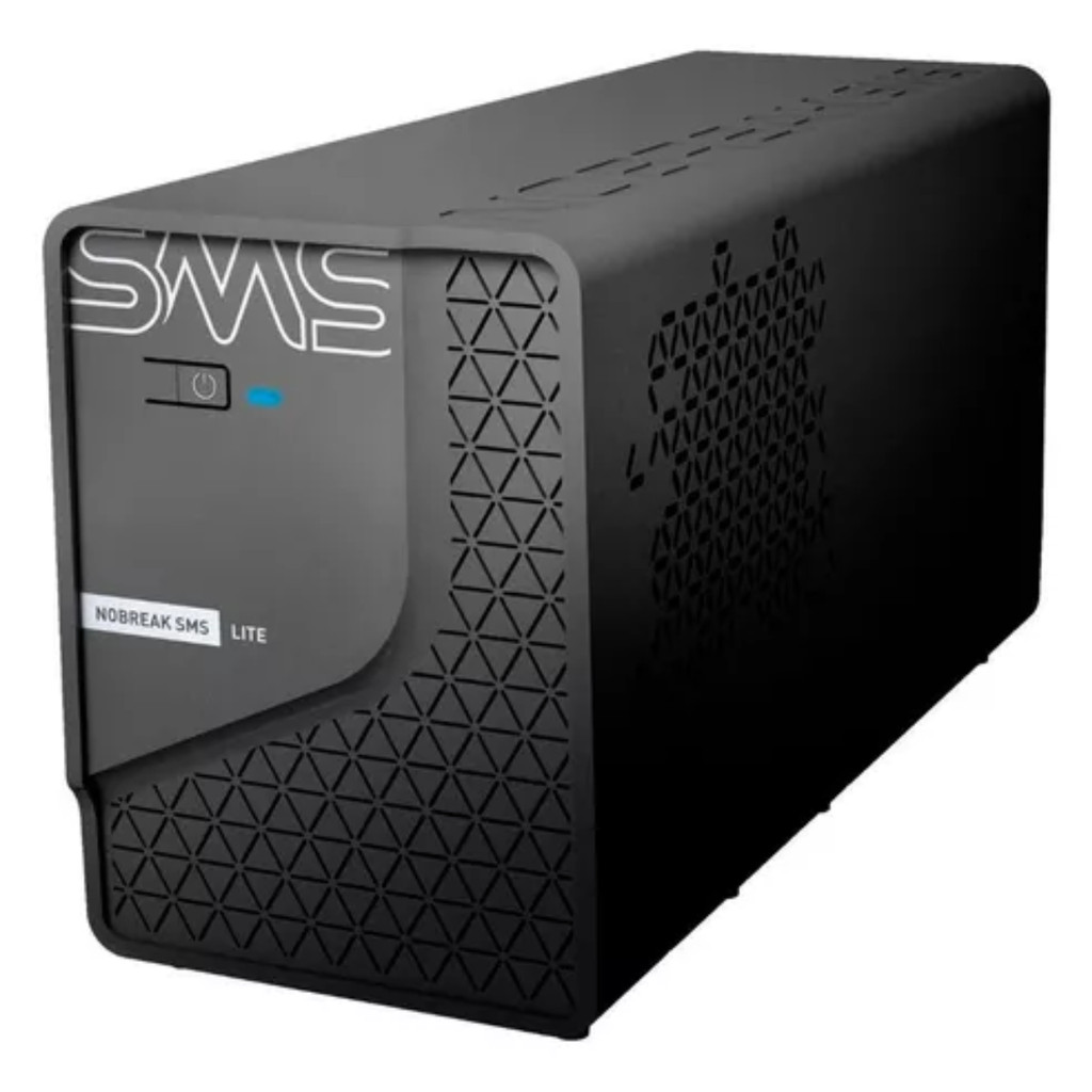 Nobreak SMS Lite 600va 29202 Bivolt Saida de 115v Preto - Pial