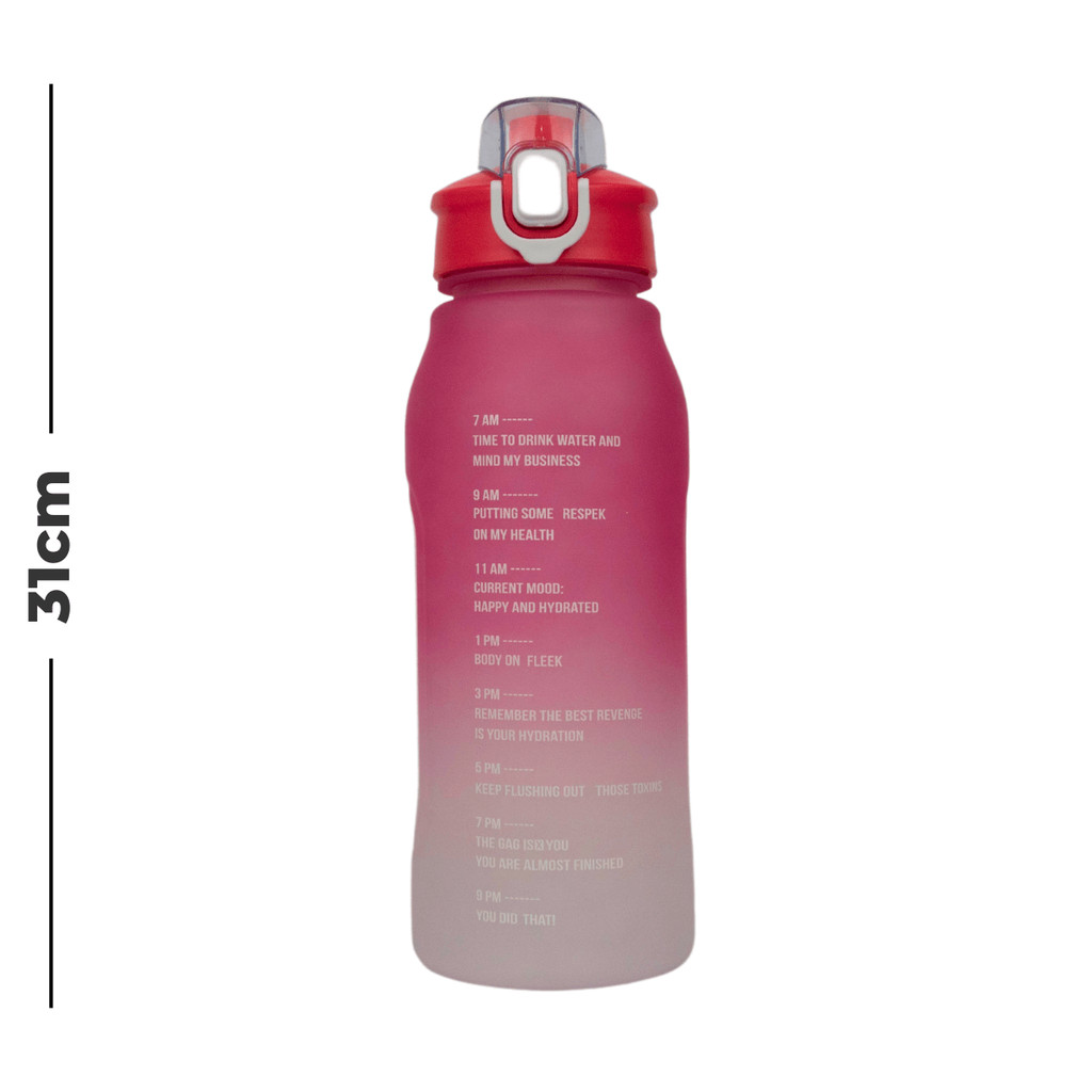 Garrafa Motivacional Academia 1300ml Silicone Com Adesivos