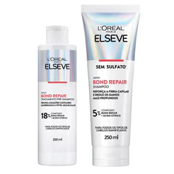 KIT ELSEVE PRÉ SHAMPOO + SHA BOND REPAIR CABELOS DANIFICADOS