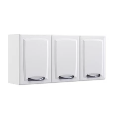 Armário Aéreo de Cozinha Branco 3 Portas New Premium
