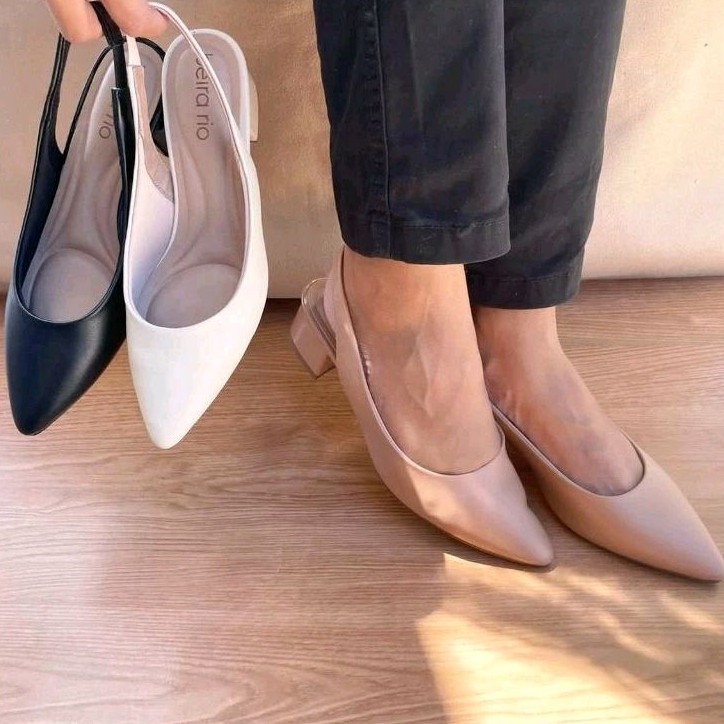 Scarpin Beira Rio Slingback Original em Oferta na Shopee