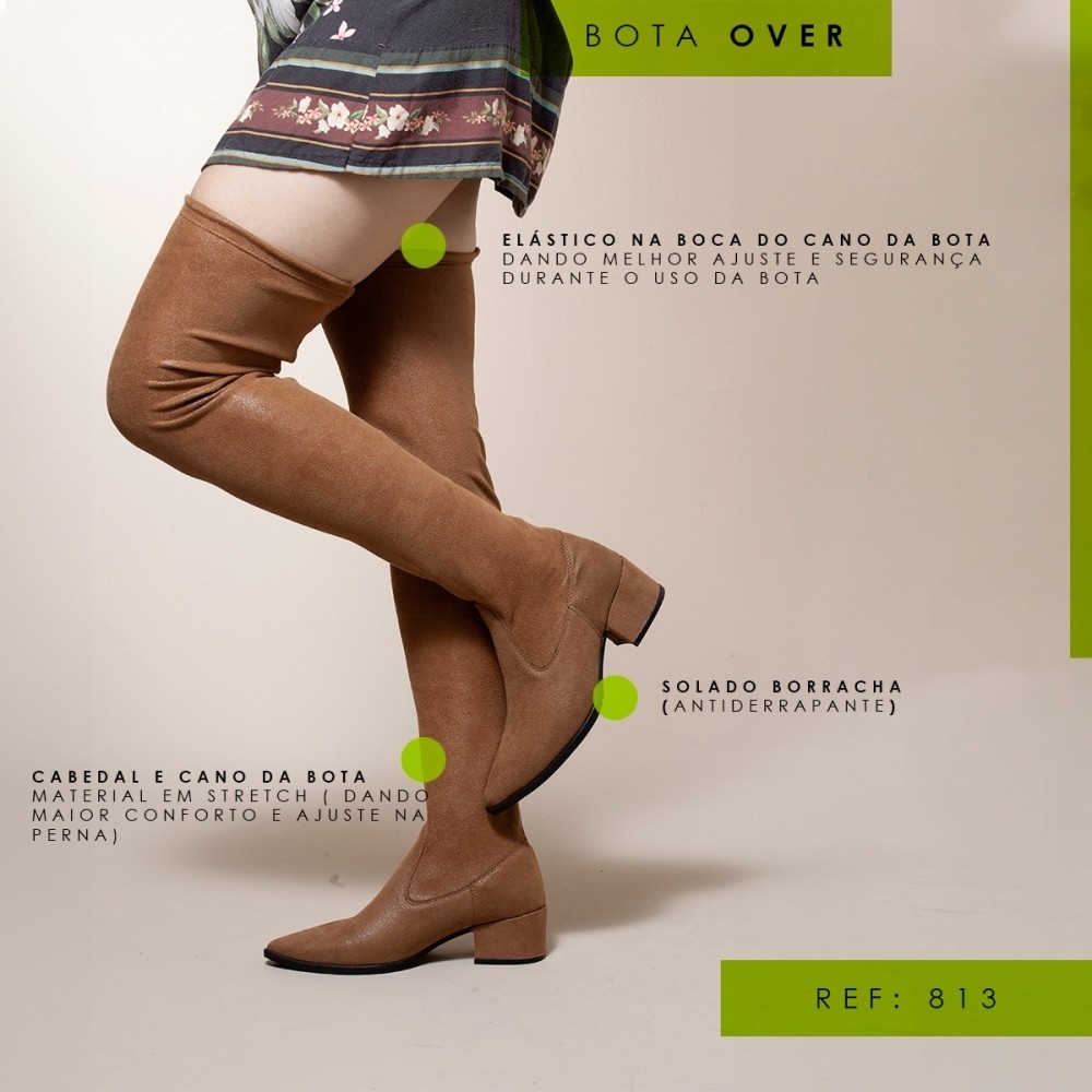 Bota Meia Over The Knee: Onde Comprar | BuscaProdutos