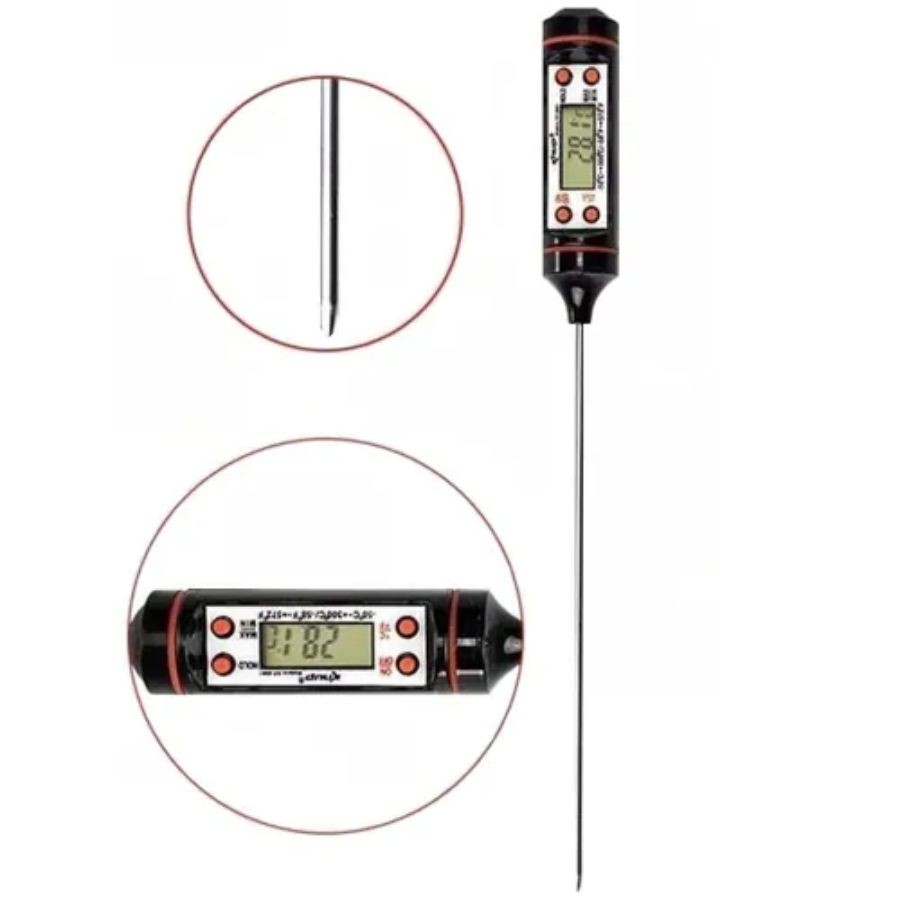 Termomêtro Culinário Digital com Haste - 15cm - 1 unidade - Rizzo - Home & Living