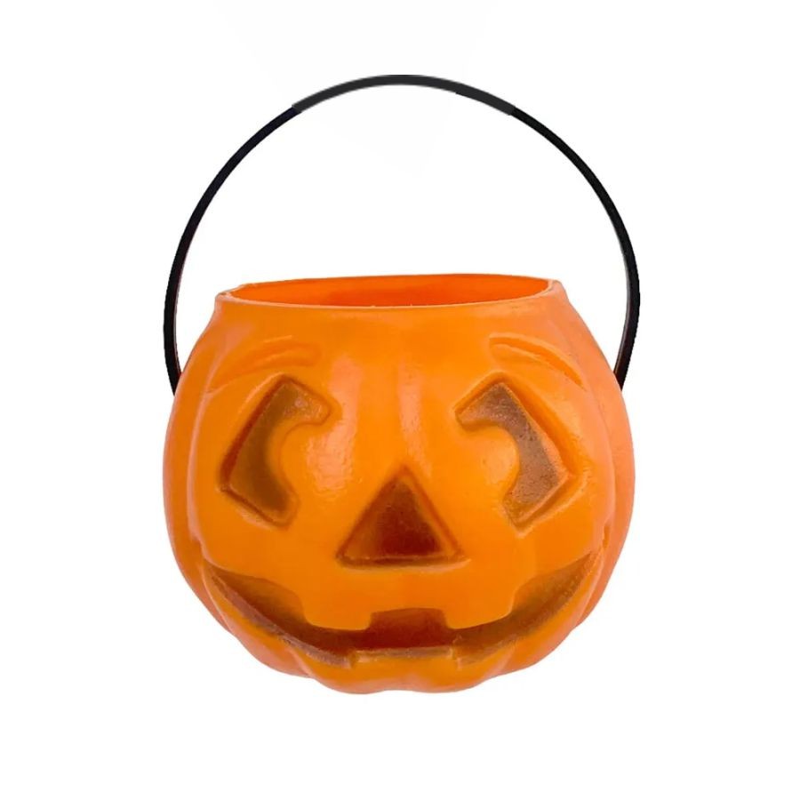 Cesta Abobora de Halloween Laranja Pequena - 9cm - 1 unidade - Rizzo