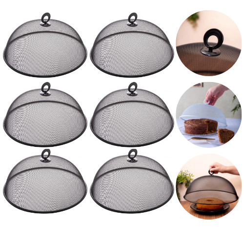 Kit 06 Tela Tampa Protetora de Alimentos Anti Moscas Metal - Grande em Oferta na Shopee