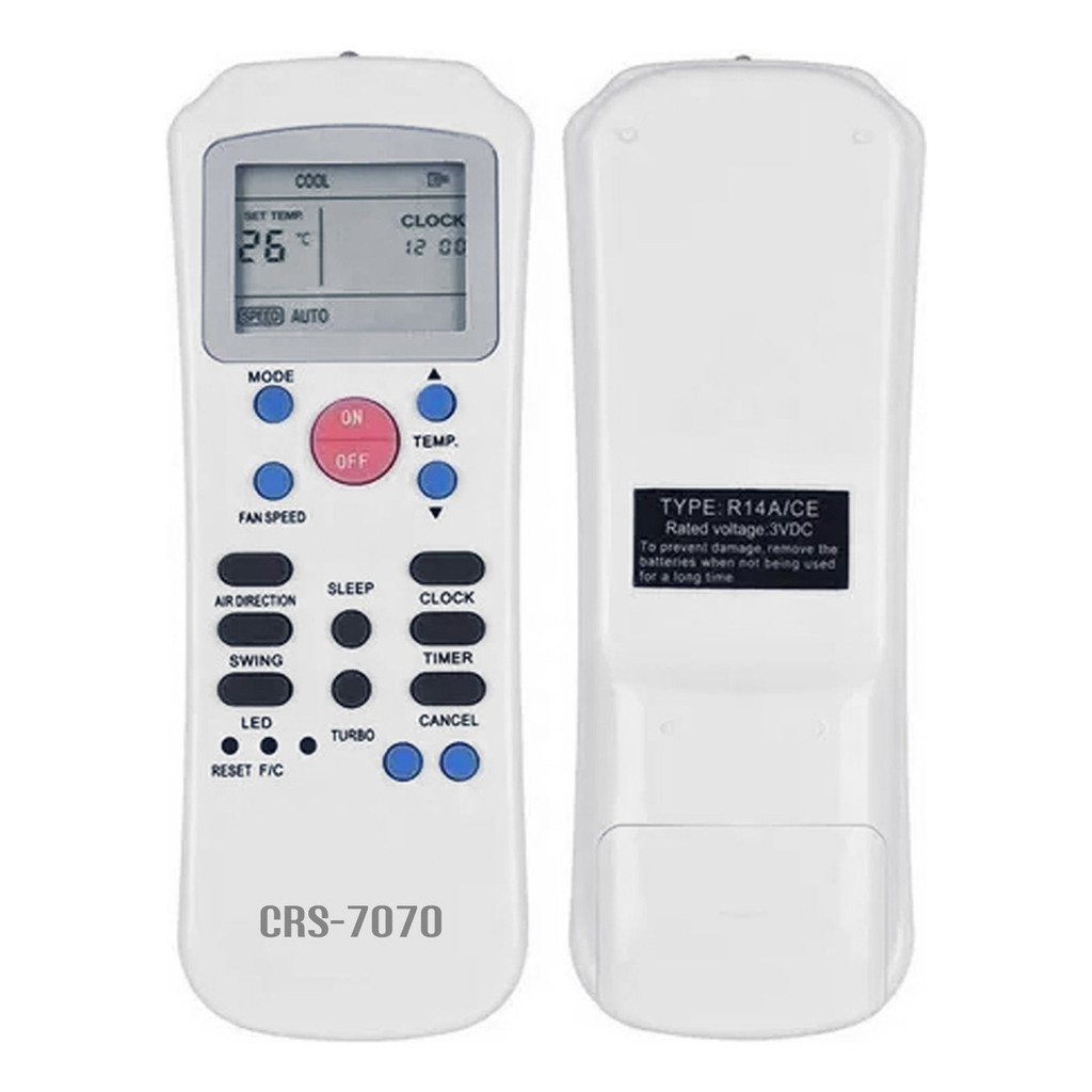 Controle Ar Condicionado Compatível Carrier R14 A/ce Springe em Oferta na Shopee