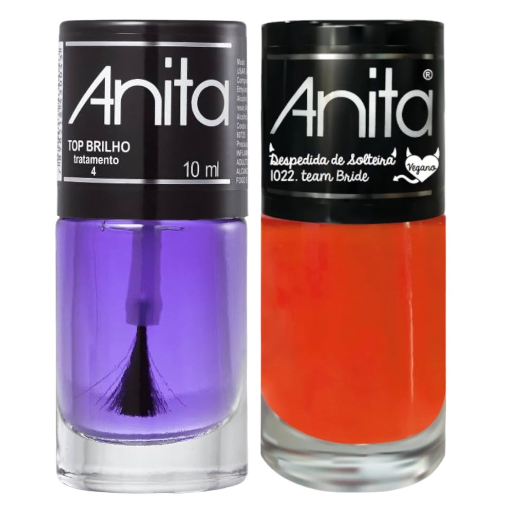 Esmalte Team Bride Coleção Despedida de solteira + Top Brilho 10ml Anita