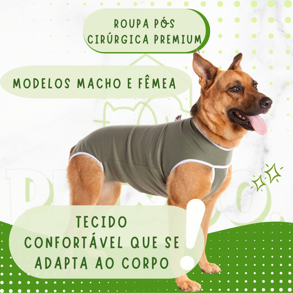 Macacão Cirúrgico Pet para Cachorro e Gato