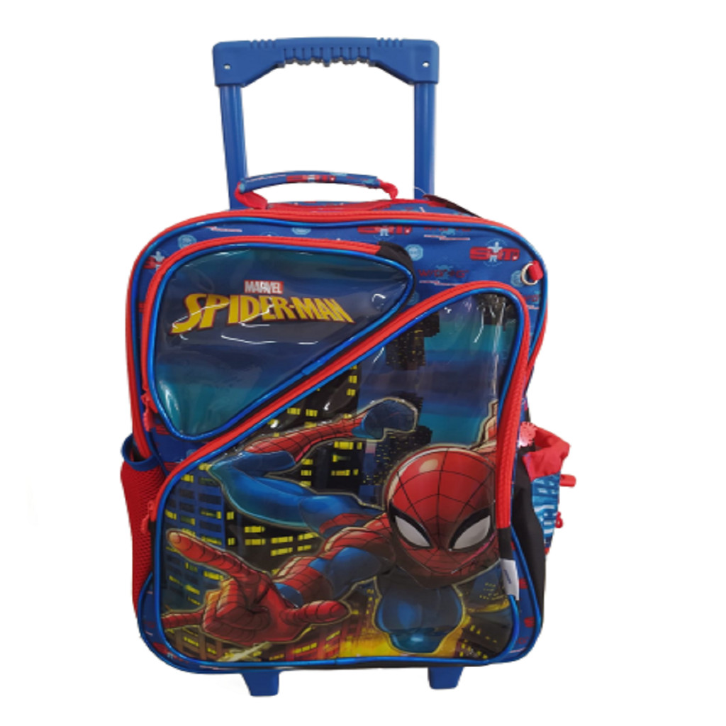 MOCHILA RODINHA INF. SPIDER MAN GRANDE 43CM SP-2468
