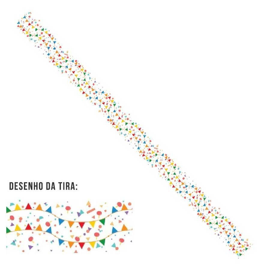 Tira Grossa Branca Festa Junina Bandeirinhas - 5 Uni - Rizzo em Oferta na Shopee