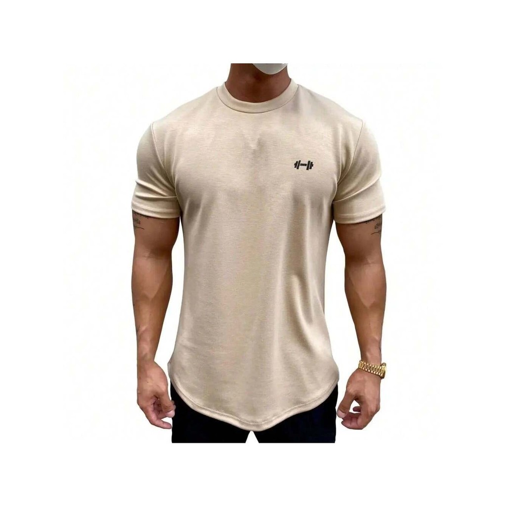Camiseta oversized longline pesos musculação academia 100% Algodão do p ao g3